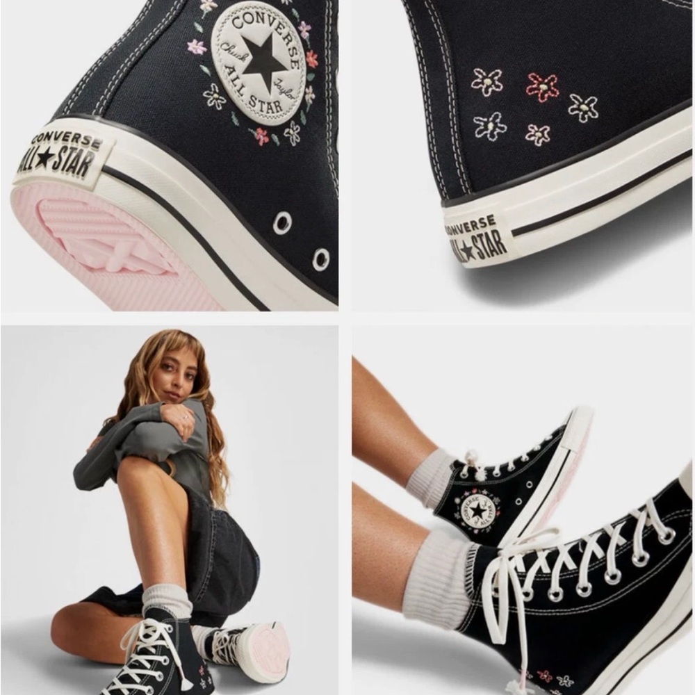 CHUCK TAYLOR ALL STAR HIGH 'EMBROIDERED
LITTLE FLOWERS'